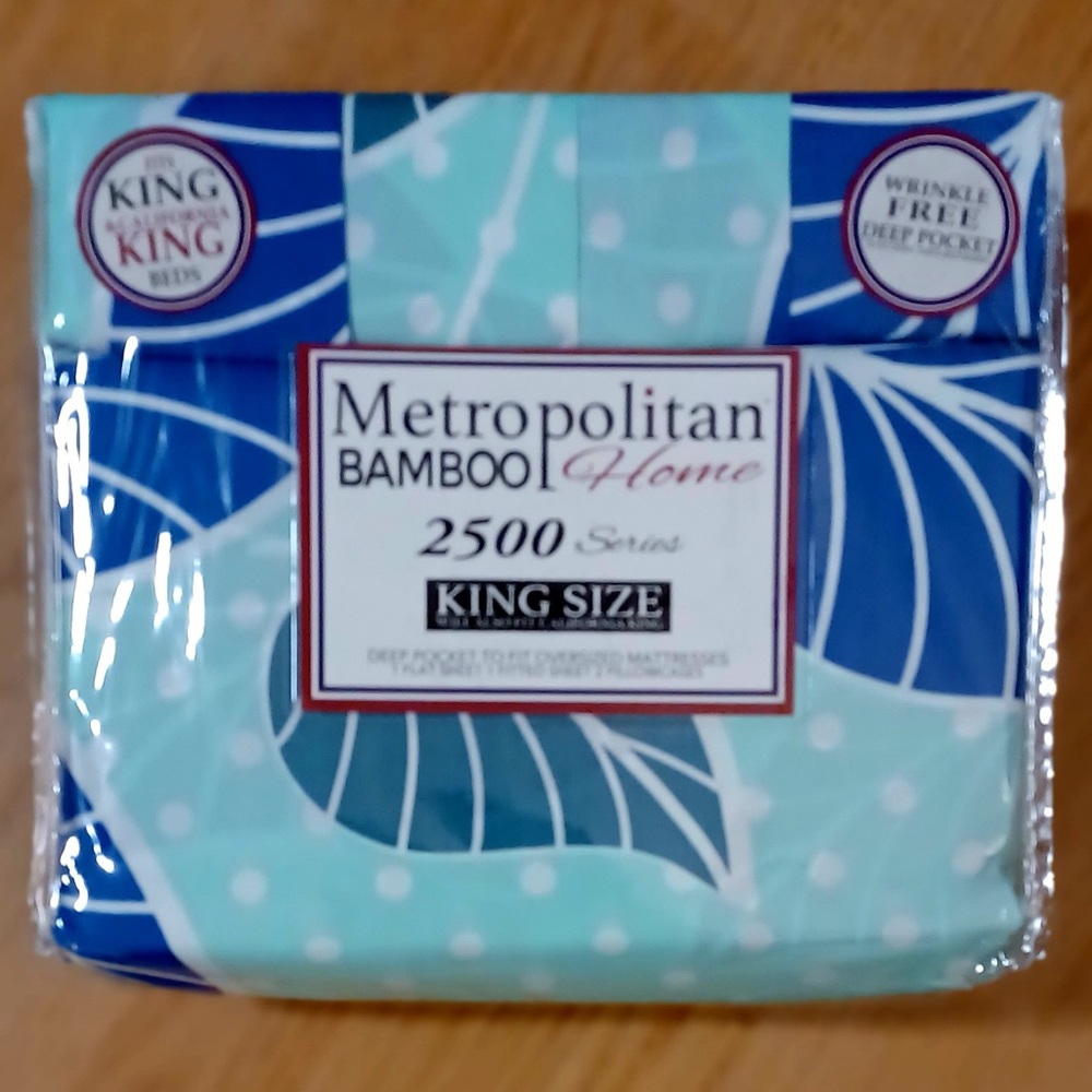 Metropolitan Bamboo 4PC King Size Sheet Set